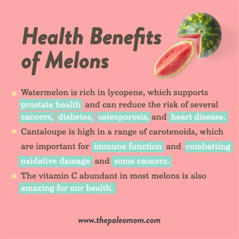 The Health Benefits of Melons - The Paleo Mom