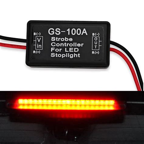 1Pcs Universal Gs 100a Led Brake Flasher Module Strobe Controller Brake Light Flasher For Back ...