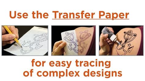 how to use a tattoo transfer paper - boyhairarttutorial