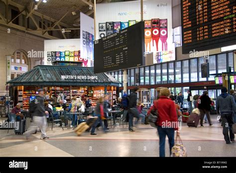 Interior of South Station located in Dewey Square Boston Massachusetts ...