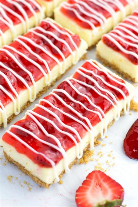 The BEST Philadelphia Cheesecake Bars (Snack Bars) - Borrowed Bites