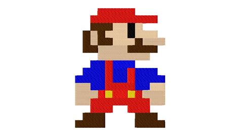 Video Game Design Free Classic Mario – Daily Embroidery