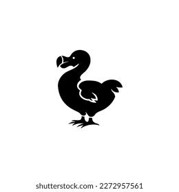 Dodo Bird Logo Black Icon Design Stock Vector (Royalty Free) 2272957561 ...