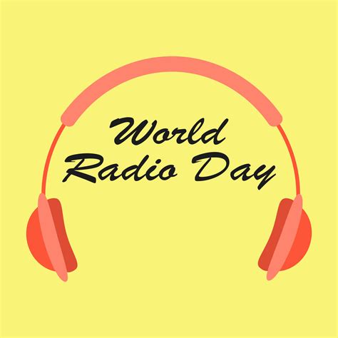 World radio day. Headphones. Vector 17793107 Vector Art at Vecteezy