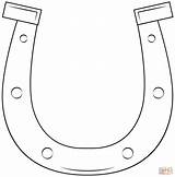 Horseshoe Coloring Pages sketch template