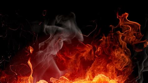 Abstract Fire, fire, red, smoke, orange, HD wallpaper | Peakpx