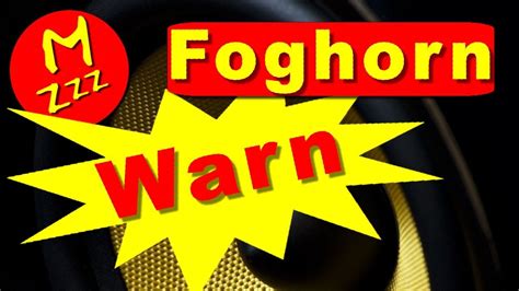 Foghorn Sound Effect - Copyright Free Sound Effect - YouTube