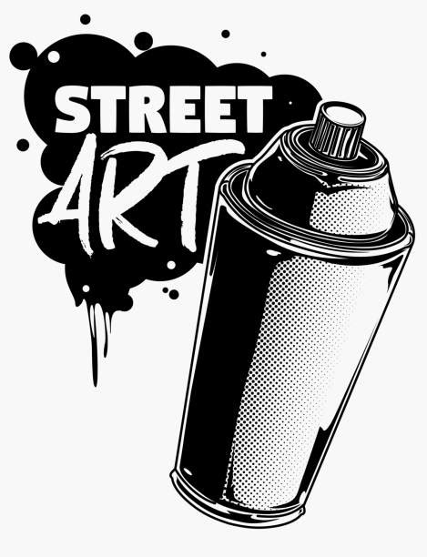 Spray Paint Cans Drawing Illustrations, Royalty-Free Vector Graphics ...