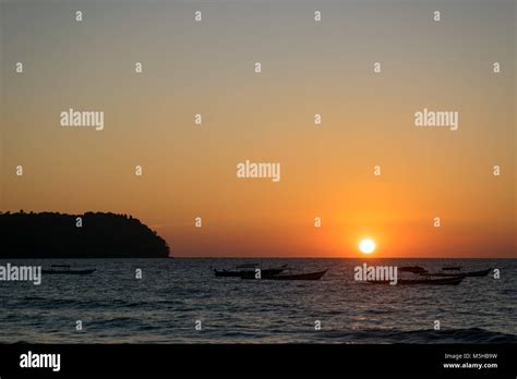 Sunset over Ngapali Beach, Myanmar Stock Photo - Alamy