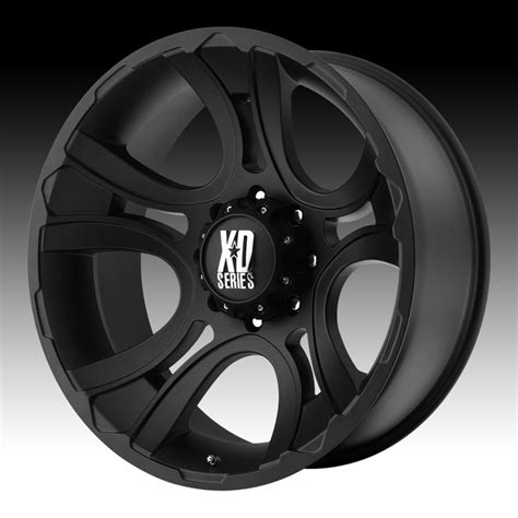 KMC XD Series XD801 Crank Matte Black Custom Wheels Rims - XD Series by KMC Wheels Rims - Custom ...