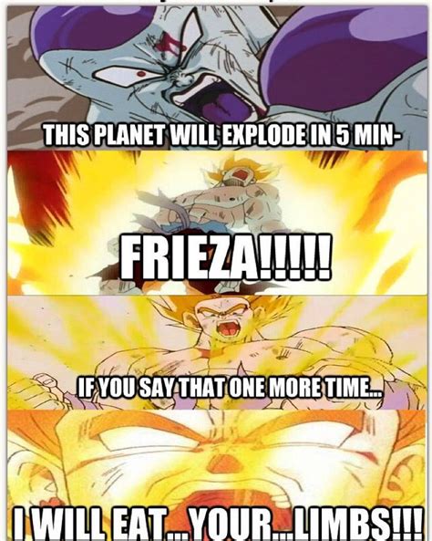 @tghost96 on Instagram: “He needs to learn what a minute is... #lol #meme #dbz #goku #frieza # ...