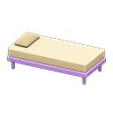 Simple bed - Purple - White | Animal Crossing (ACNH) | Nookea