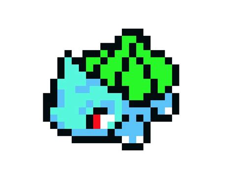 Pixel bulbasaur in 2023 | Pixel art pokemon, Pixel art, Pixel art maker