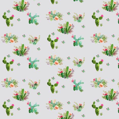 Mini Western Flowers in Gray wallpaper - shopcabin - Spoonflower