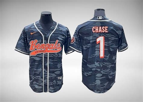 Bengals Ja’Marr Chase All-Camo Baseball Styled Jersey – US Sports Nation