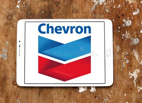 Chevron oil company logo editorial stock photo. Image of power - 97511298