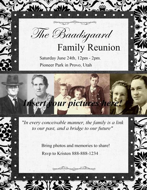 Heritage Collector Storybook: Family Reunion Flyers, invitations and ...