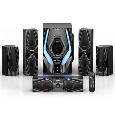 Home Theater System Surround Sound Speakers - 10 inch Subwoofer 1000W 5 ...