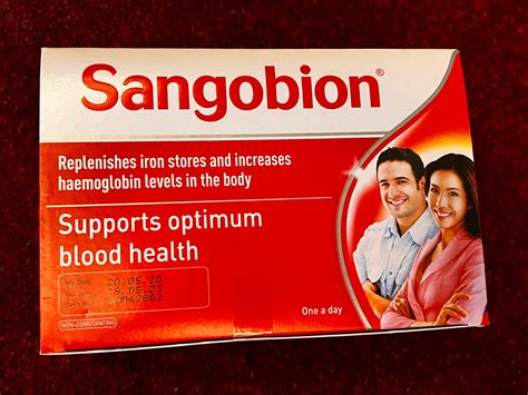 Sangobion Iron Tablets (100 capsules), Health & Nutrition, Health Supplements, Vitamins ...