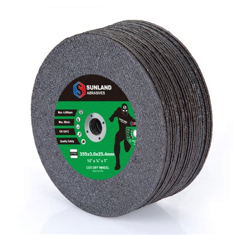 Big size 14'' Quality Cutting disc 355x3x25.4mm - SUNLAND ABRASIVES