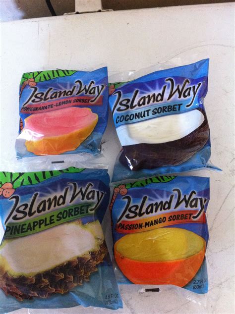 Island Way Sorbet! Flavored ice cream inside a hollowed out fruit! I ...