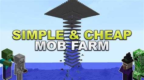 How to Build a Simple Mob Farm - YouTube