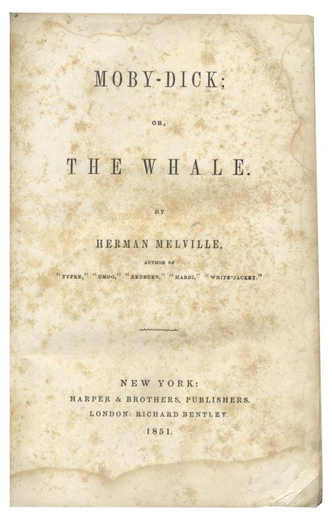 Lot Detail - Herman Melville First U.S. Edition of the Classic ''Moby Dick'' -- In Original Binding