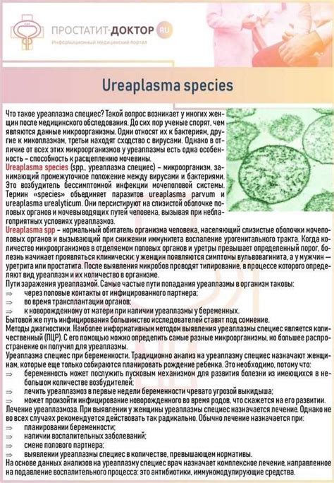 Antibiotic treatment for ureaplasma urealyticum