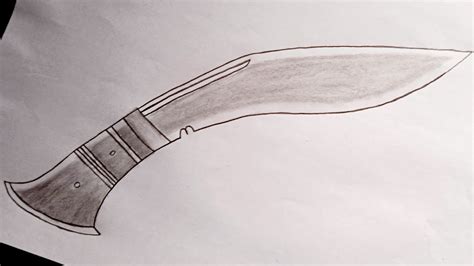 How to draw Khukuri || Khukuri || Nepali Khukuri - YouTube