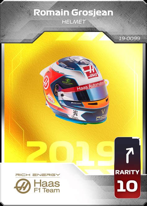 Romain Grosjean Helmet (2019) | Formula 1 Trading Card Game Wiki | Fandom