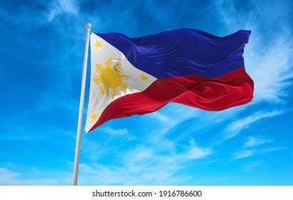 Large Philippines Flag Waving Wind Stock Photo 1916786600 | Shutterstock