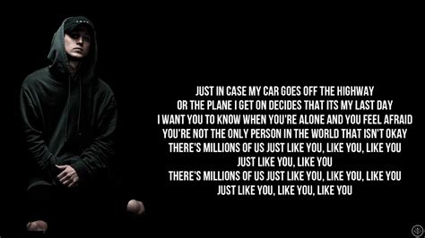 NF - JUST LIKE YOU (Lyrics) - YouTube