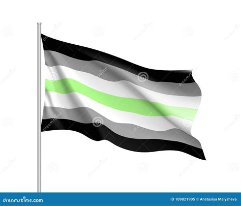 Agender Pride Flag Movement Lgbt Stock Vector - Illustration of pride ...