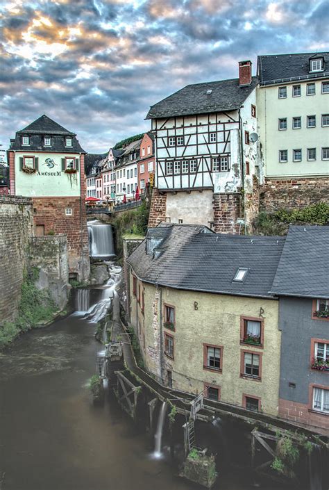 Evening Over Saarburg Waterfall and Mill, Germany Photograph by Ina ...