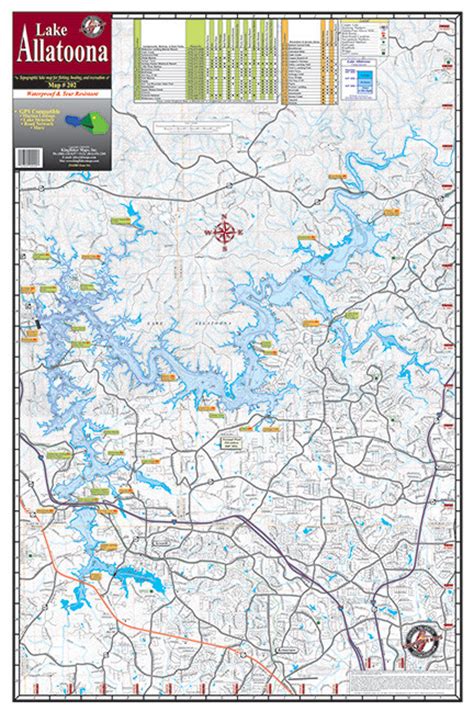 Lake Allatoona #202 – Kingfisher Maps, Inc.