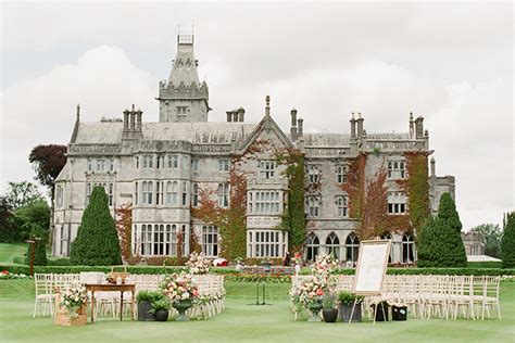 Outdoor Black Tie Wedding at Adare Manor | Ireland Wedding Photographer ...