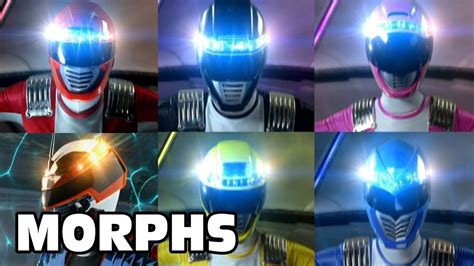 Operation Overdrive - All Ranger Morphs | Power Rangers Official - YouTube