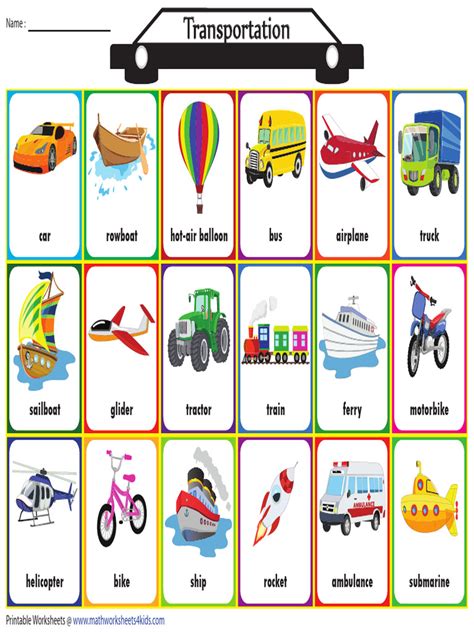 Transportation Chart | PDF