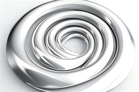 Silver Shape Art Style, Digital Illustration Painting, Abstract ...