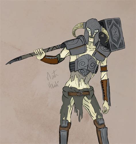 Nate Hladki - Skyrim Draugr Concept