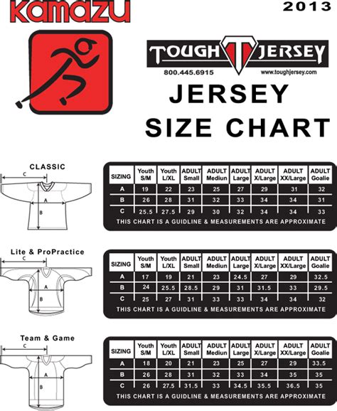 k1 hockey jersey size chart - Mitchell Emery