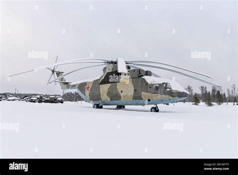 Russia air force heavy transport helicopter Mil Mi-26. the largest helicopter in the world Stock ...