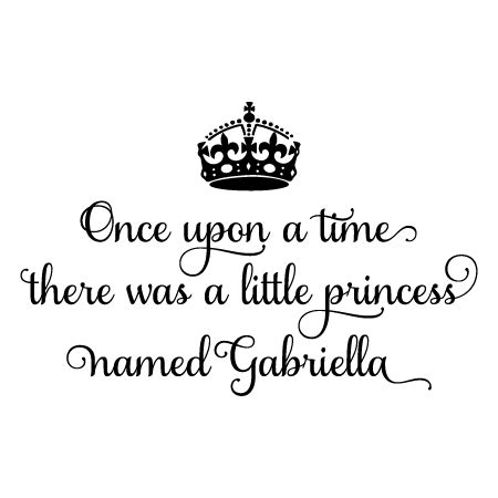 A Little Princess Named Personalized Wall Quotes™ Decal | WallQuotes.com