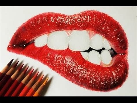 HOW I DRAW REALISTIC LIPS!! - YouTube