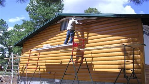 Vinyl Siding That Looks Like Wood Cabin | House siding, Log cabin ...