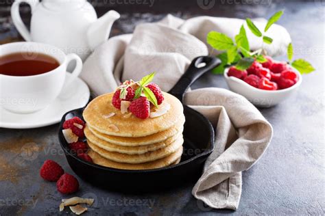 Stack of fluffy buttermilk pancakes 15745528 Stock Photo at Vecteezy