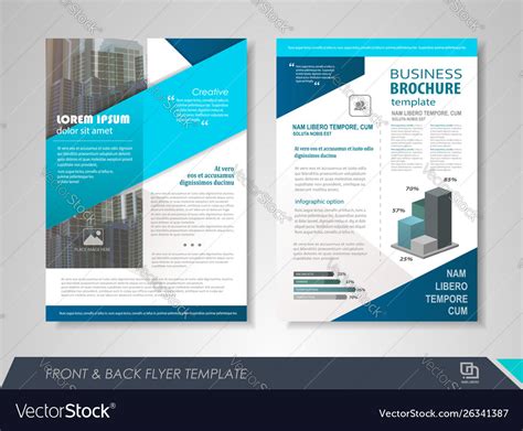 Business poster template Royalty Free Vector Image