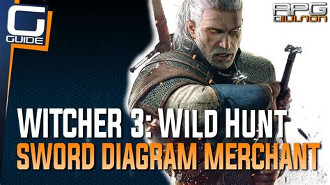 Witcher 3: The Wild Hunt - Lvl. 40+ Sword Diagrams Merchant Location - YouTube