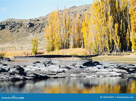 Central Otago Landscape in Summer with Rocks Stock Image - Image of ...