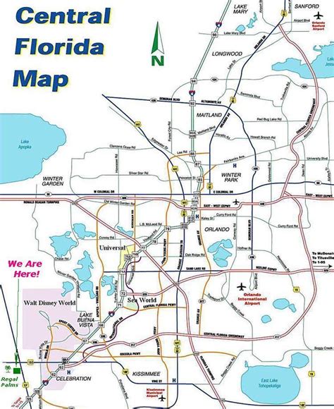 Around The World: Kissimmee Map 192 Street Florida Wal-Mart US Hwy. 192 ...